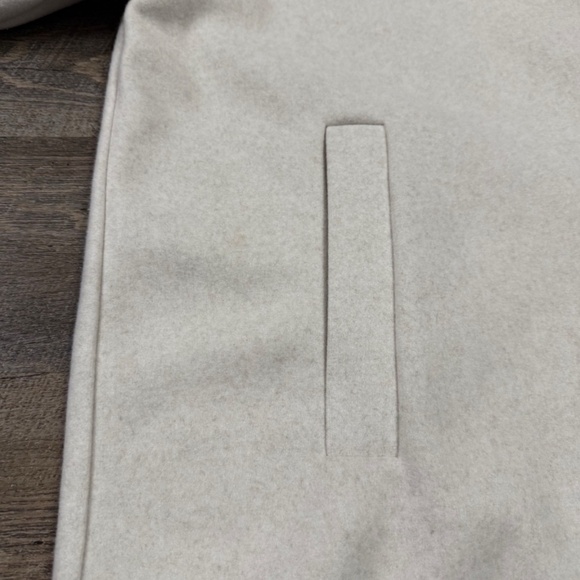 Old Navy Womens 3X Cream Longline Coat Jacket Oversized Button Front - Picture 7 of 13